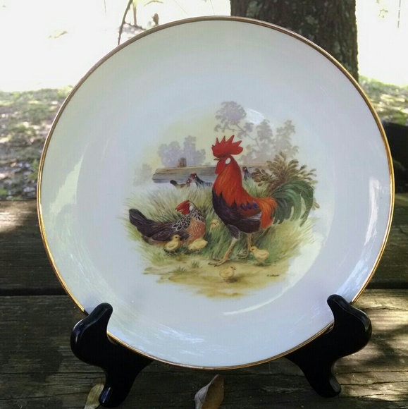 Vintage collectible chicken plates - Picture 2 of 3